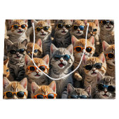 Koele katten met een zonnebril groot cadeauzakje (Voorkant)