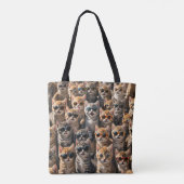 Koele katten met een zonnebril tote bag (Achterkant)