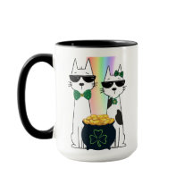 Koele katten met pot goud