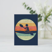 Koele Kayak Zonsondergang Briefkaart (Staand voorkant)