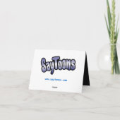 Koele Kerstmis! Feestdagen Kaart (Achterkant)