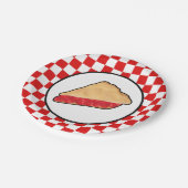 koele kertaart gecontroleerd papieren bordje (Gekanteld)