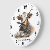 Koele keuken of kantoor koffie koe grote klok (Hoek)