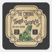 Koele kikkerwratten Halloween heksendrank Vierkante Sticker (Voorkant)