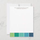 Koele kleurblokken Dank u kaarten (Voorkant)