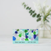 Koele Kleuren Zeeen Visitekaartjes (Staand voorkant)