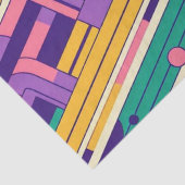 Koele, kleurrijke 80s / 90s retro ontworpen tissuepapier (Detail)