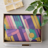 Koele, kleurrijke 80s / 90s retro ontworpen tissuepapier (Geschenk)