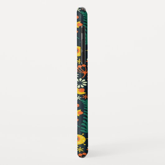 Koele kleurrijke bloemensuiker schedel Case-Mate iPhone case (Achterkant/links)