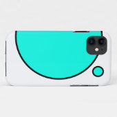Koele Kleurrijke Heldere Aqua Bold Circles Tekenin Case-Mate iPhone Case (Achterkant (horizontaal))