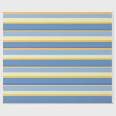 Koele Kleurrijke Horizontale Strepen Cadeaupapier (Vlak)