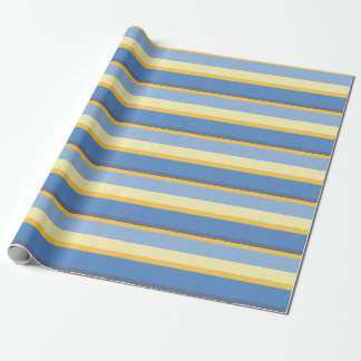 Koele Kleurrijke Horizontale Strepen Cadeaupapier
