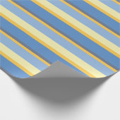 Koele Kleurrijke Horizontale Strepen Cadeaupapier (Hoek)