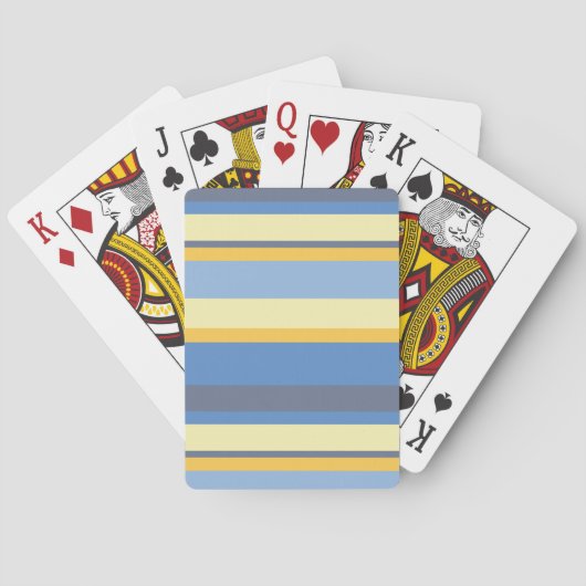Koele Kleurrijke Horizontale Strepen Pokerkaarten (Achterkant)