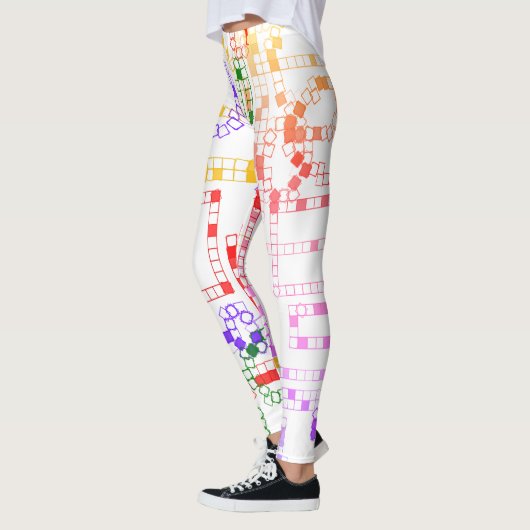 Koele kleurrijke Leggings met patronen (Links)