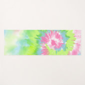 Koele Kleurrijke Regenboog Tie Dye Yogamat (Voorkant (horizontaal))