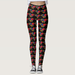 Koele kleurrijke vlinder patroon aangepaste stijl leggings