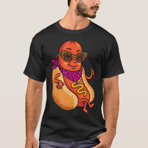 Koele Knipogende Hotdog-Zonnebril Sjaal T-shirt