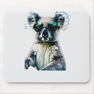 Koele Koala in een Jeep met Ray-Ban stijl zonnebri Muismat