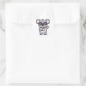 Koele Koala Ronde Sticker (Tas)
