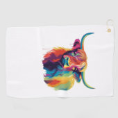 Koele Koe in het Meadow Classic T-shirt Golfhanddoek (Horizontaal)