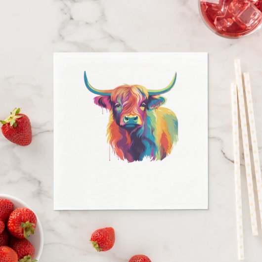 Koele Koe in het Meadow Classic T-shirt Servet (Insitu)