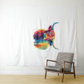 Koele Koe in het Meadow Classic T-shirt Wandkleed (In Situ (horizontaal))