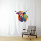 Koele Koe in het Meadow Classic T-shirt Wandkleed (In situ)