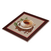 Koele koffie home business crafting tegeltje (Zijkant)