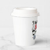 koele koffie kerstfeest woord kunst papieren bekers (Rechts)