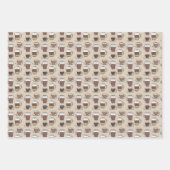 koele koffiepartjes met betegelbekleding papierbla inpakpapier vel (Voorkant 3)