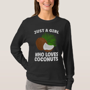 Koele kokosnoot voor meisjes Kinder Vrouwen Zomer  T-shirt