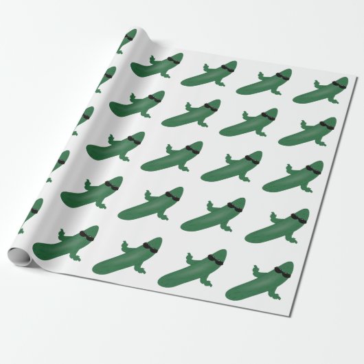 Koele Komkommer Cadeaupapier (Uitgerold)
