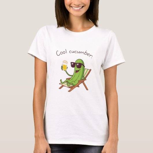 Koele Komkommer T-shirt (Voorkant)