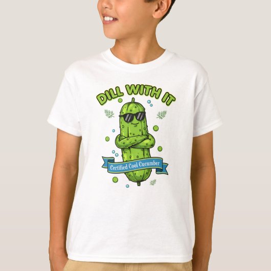 Koele Komkommer Vibes – Maak het Af T-shirt (Voorkant)