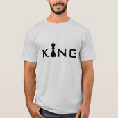 Koele Koning Typografie Schaker T-shirt (Voorkant)