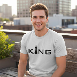 Koele Koning Typografie Schaker T-shirt