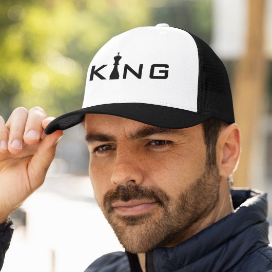 Koele Koning Typografie Schaker Trucker Pet