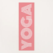 Koele koraal roze yogamat voor trainingen (Voorkant)