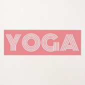 Koele koraal roze yogamat voor trainingen (Voorkant (horizontaal))