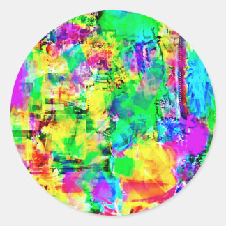 Koele kunst van John Howard Schultz Jr Ronde Sticker