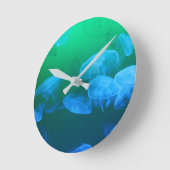 Koele kwal groen blauw verloop ronde klok (Hoek)