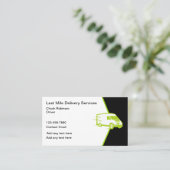 Koele laatste mijl levering vrachtwagen Visitekaar Visitekaartje (Staand voorkant)
