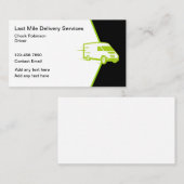 Koele laatste mijl levering vrachtwagen Visitekaar Visitekaartje (Voorkant / Achterkant)