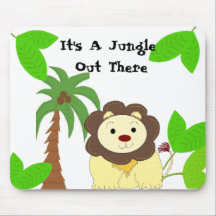 Koele Leeuwen Jungle Thema Muismat