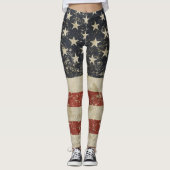 Koele leggings met vlag van de Verenigde Staten v (Voorkant)