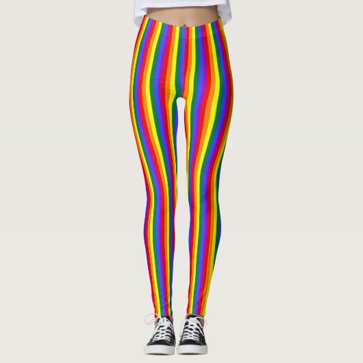 Koele Leggings voor primaire regenboogafdrukken (Voorkant)