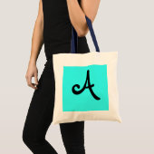 koele letter "A" Tote Bag (Voorkant (product))