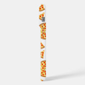 Koele leuke pizza en plakjes patroon wit Monogram iPhone Hoesje (Linkerkant)