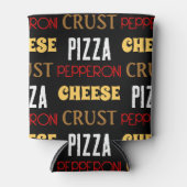 Koele leuke pizza pepperoni kaas korst tekst patro blikjeskoeler (Voorkant)
